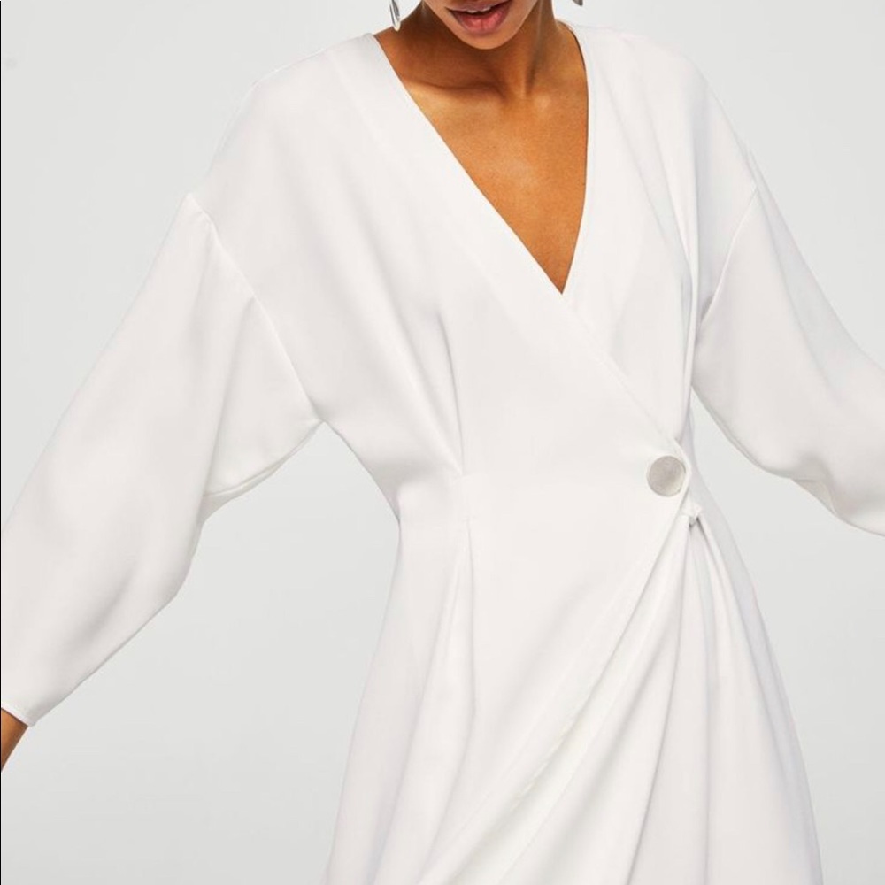 Mango white dress
